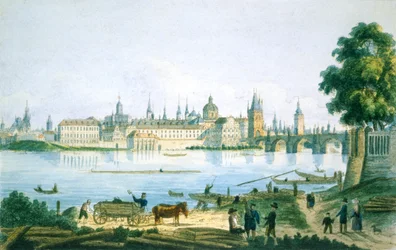 Uitzicht op Praag vanuit de Kleine Wijk, 1830